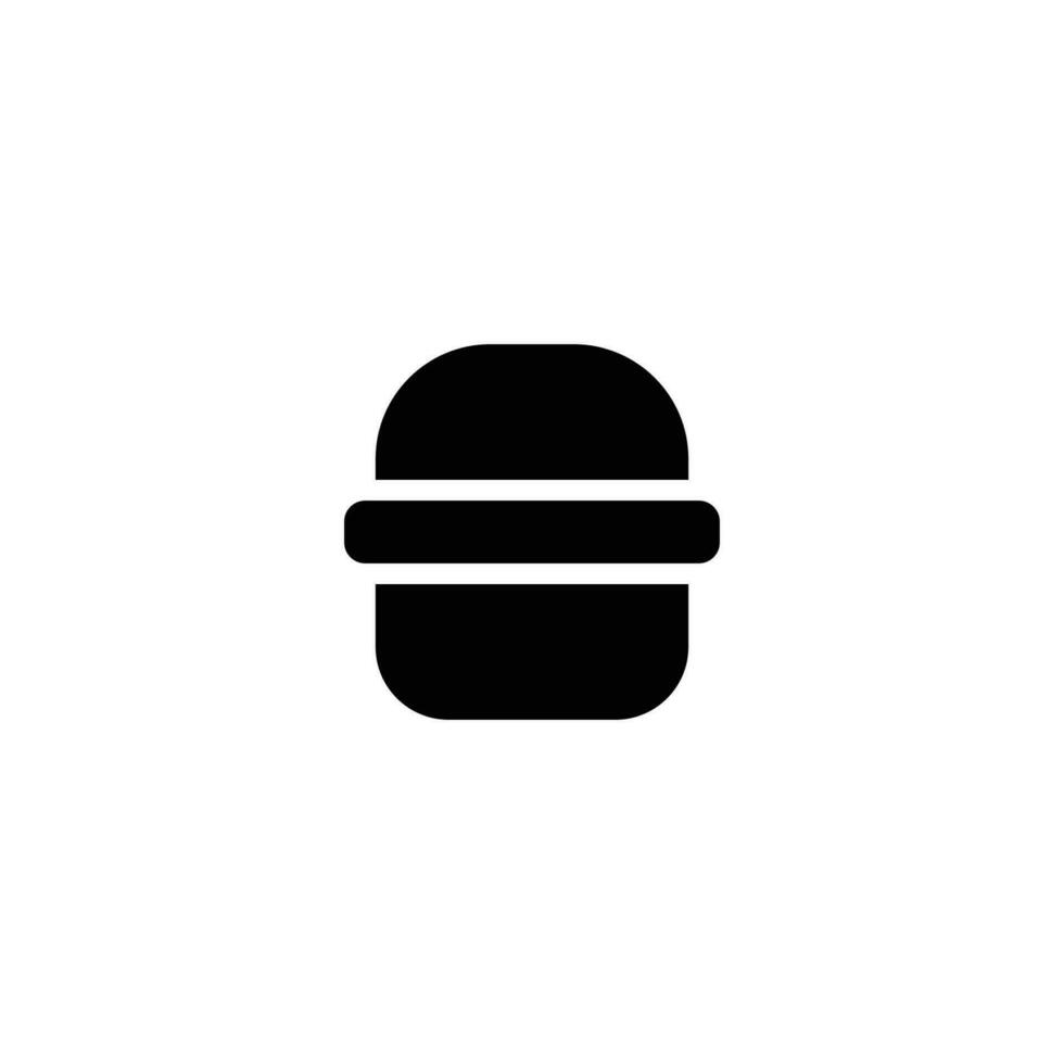 burger icon. solid icon vector