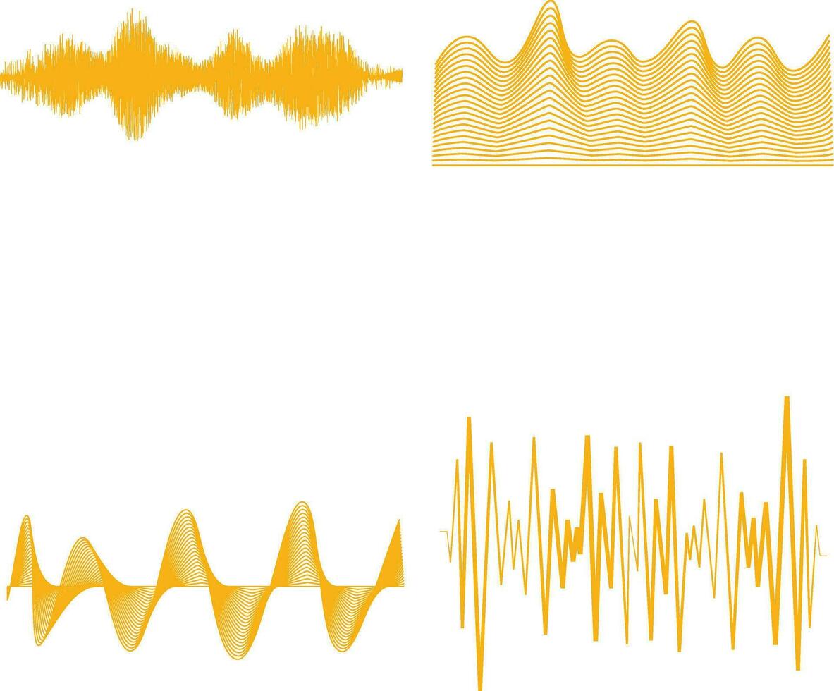 Music Sound Wave. Audio Player. Audio equalizer technology. Vector illustration.