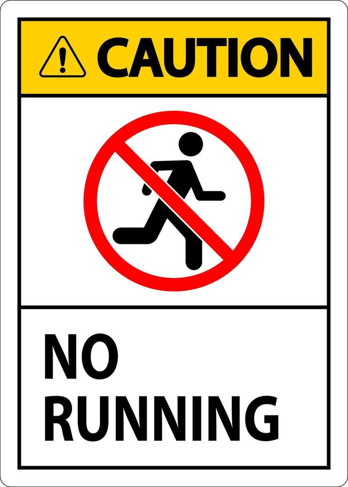 Prohibition Sign, No Running Symbol vector