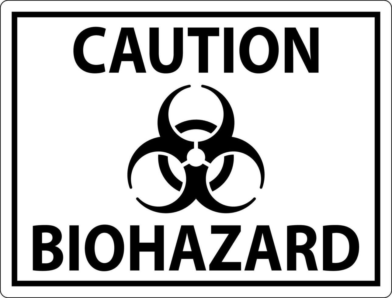 Biohazard Sign, Caution Biohazard Sign vector