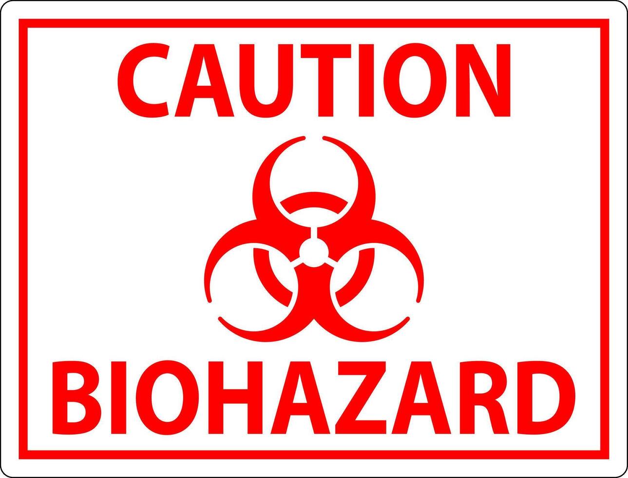 Biohazard Sign, Caution Biohazard Sign vector