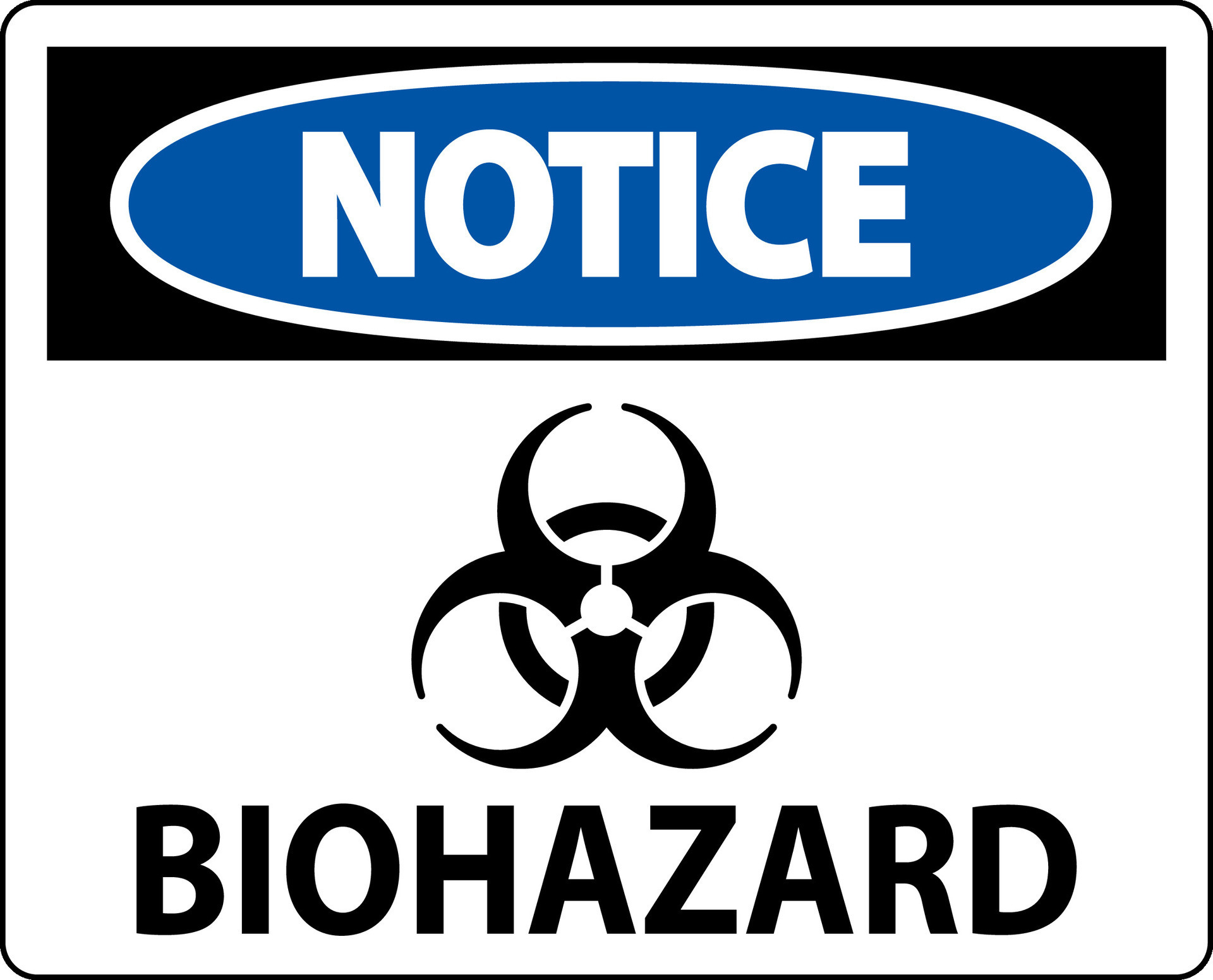 Biohazard Sign, Notice Biohazard Sign 26503939 Vector Art at Vecteezy
