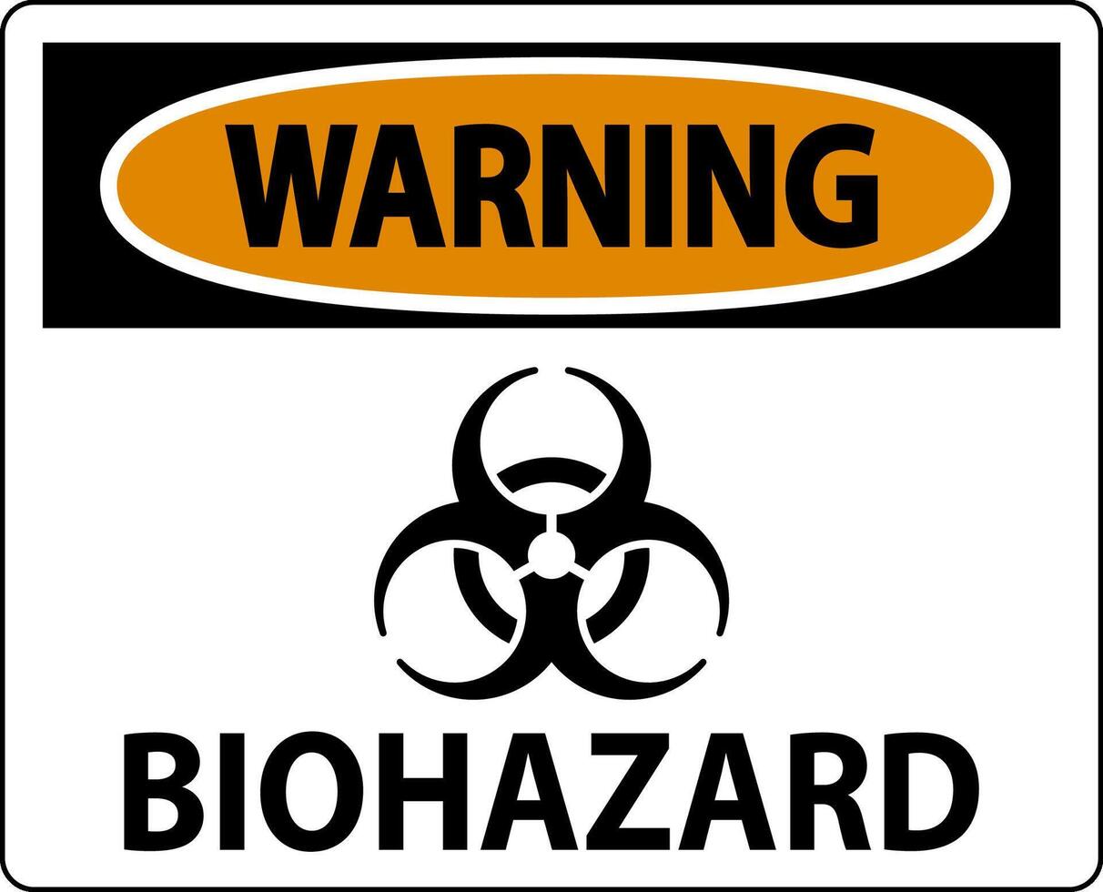 Biohazard Sign, Warning Biohazard Sign vector