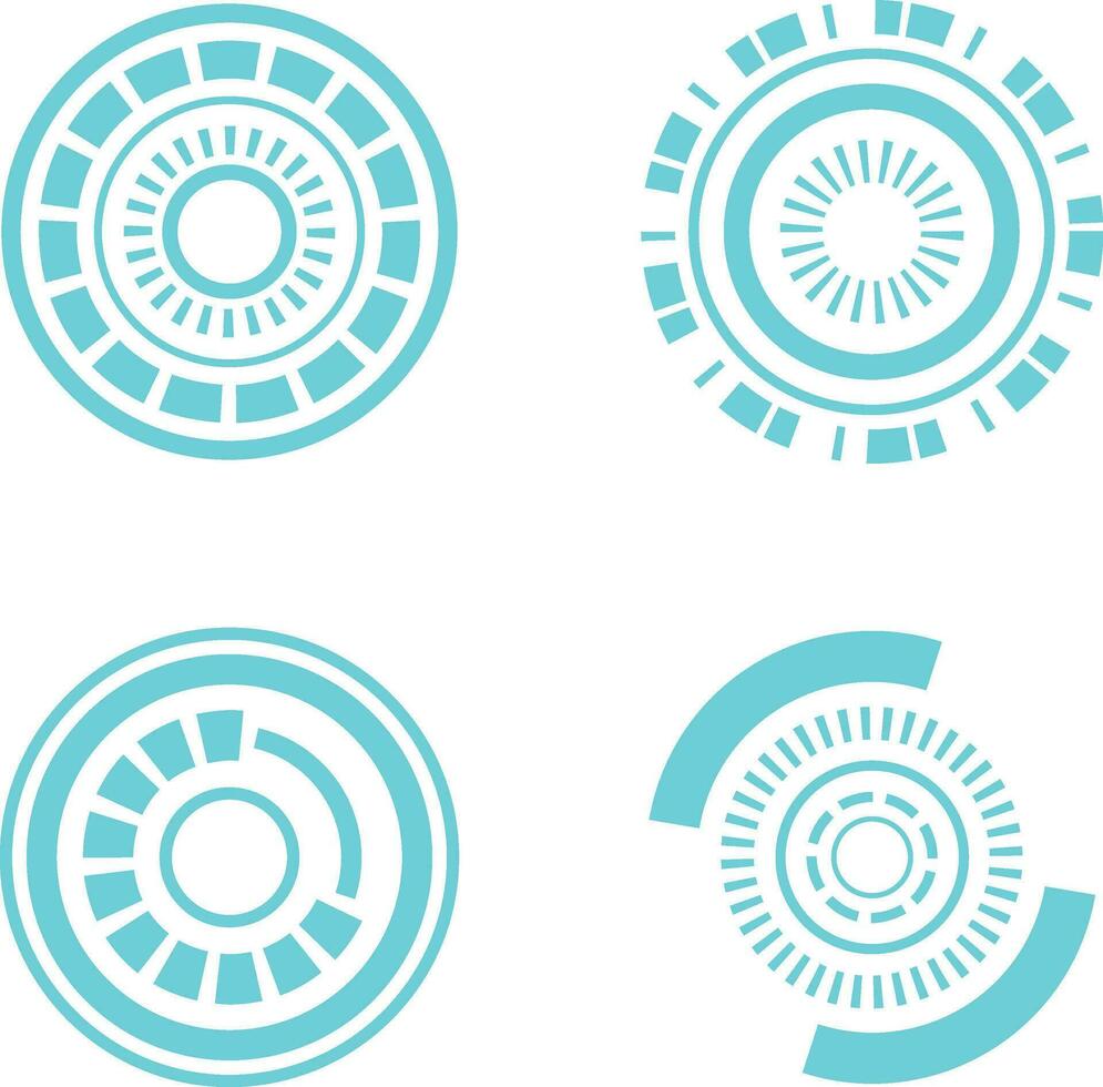 Futuristic Circle Hud. Title callouts and frames in Sci-Fi style. Bar label, bar box call info.Vector Pro vector