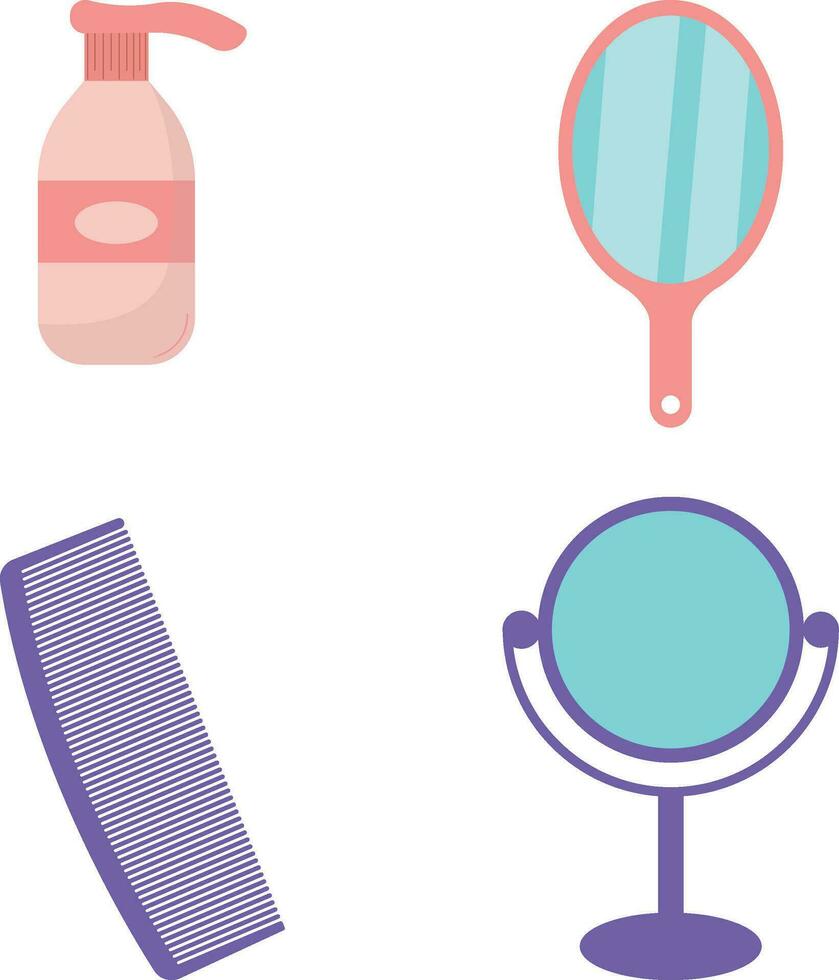 Cosmetic Skincare Product, jars and tubes with organic cosmetics flat vector illustration. Natural eco-friendly composition