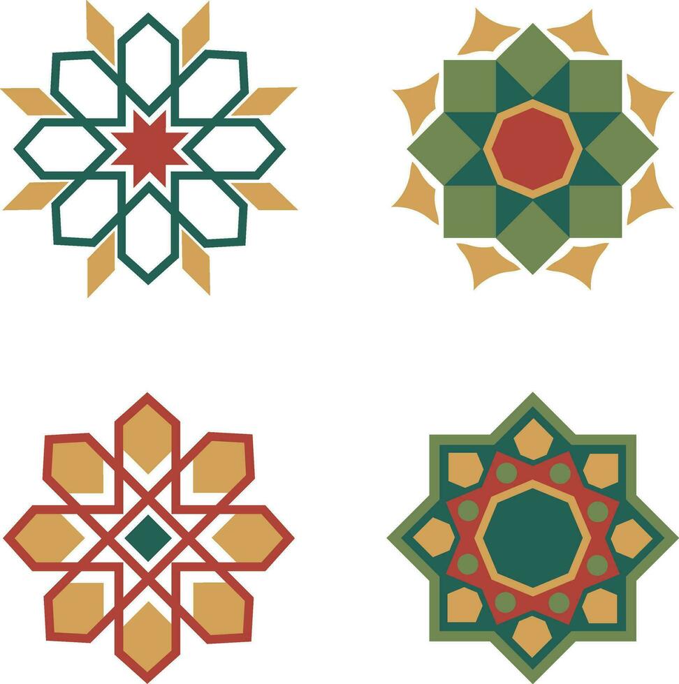 Islamic Geometric Ornament. Symbol in decorative arabic style. Ornate decoration for design decoration backgrounds.Vector pro vector