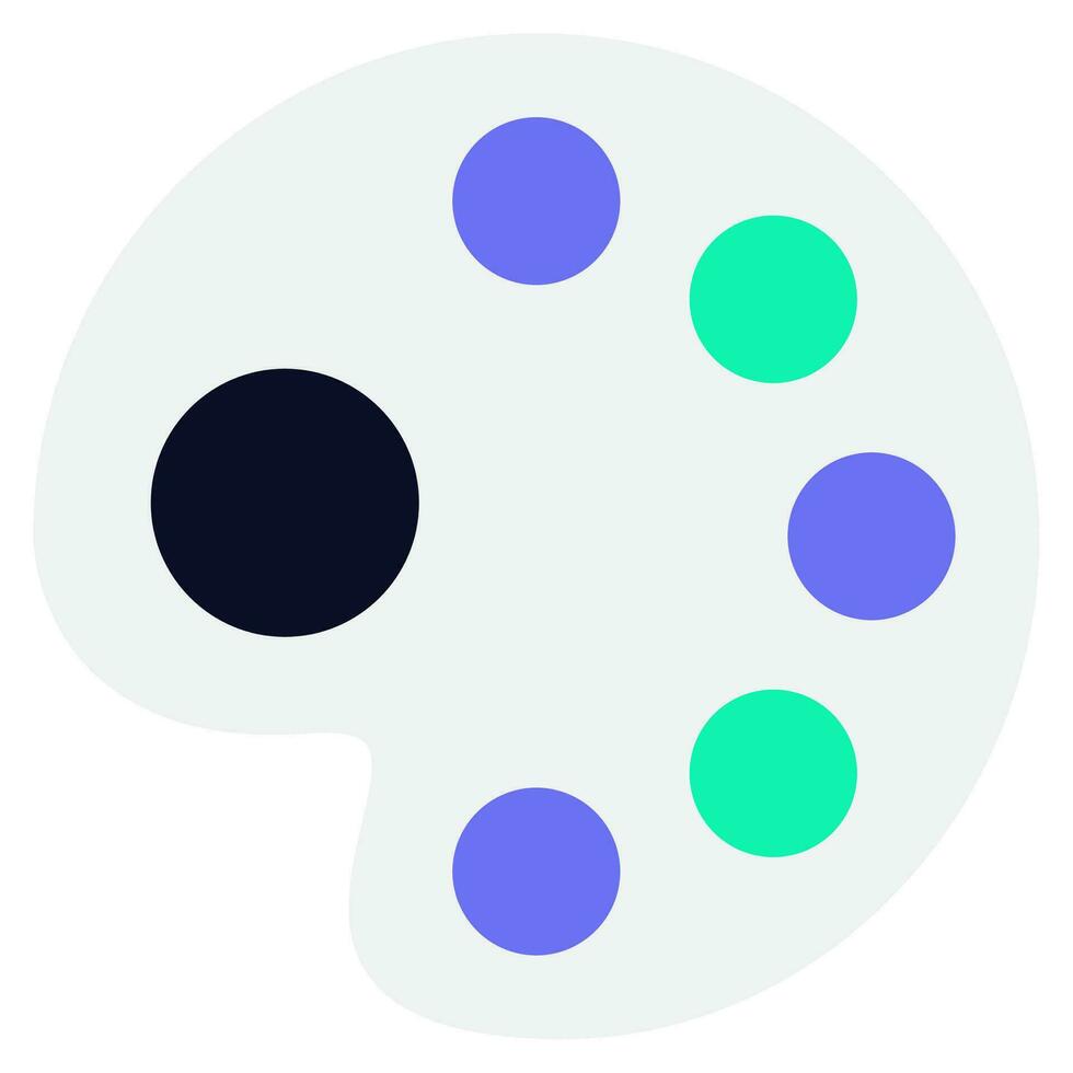 Paint Palette Icon Illustration vector