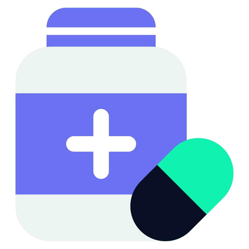 Pill Bottle Icon vector