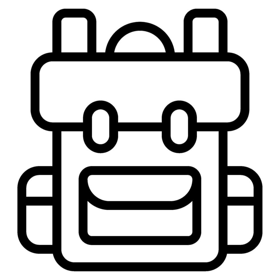 Backpack Icon Illustration vector