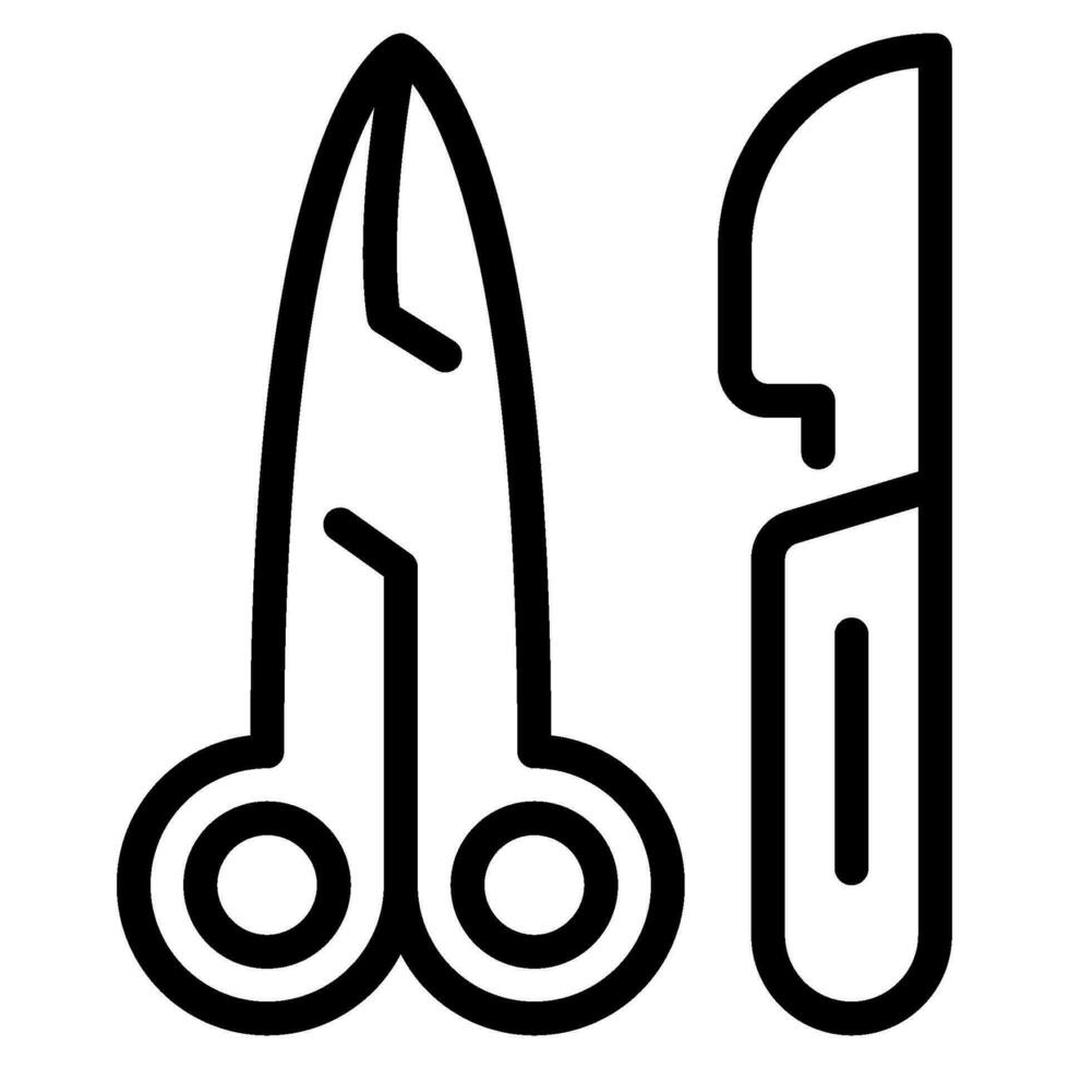 Surgical Scissors Icon vector