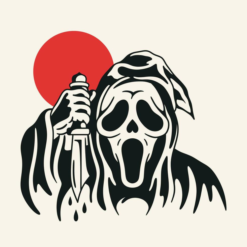 Scream, premium vector design.