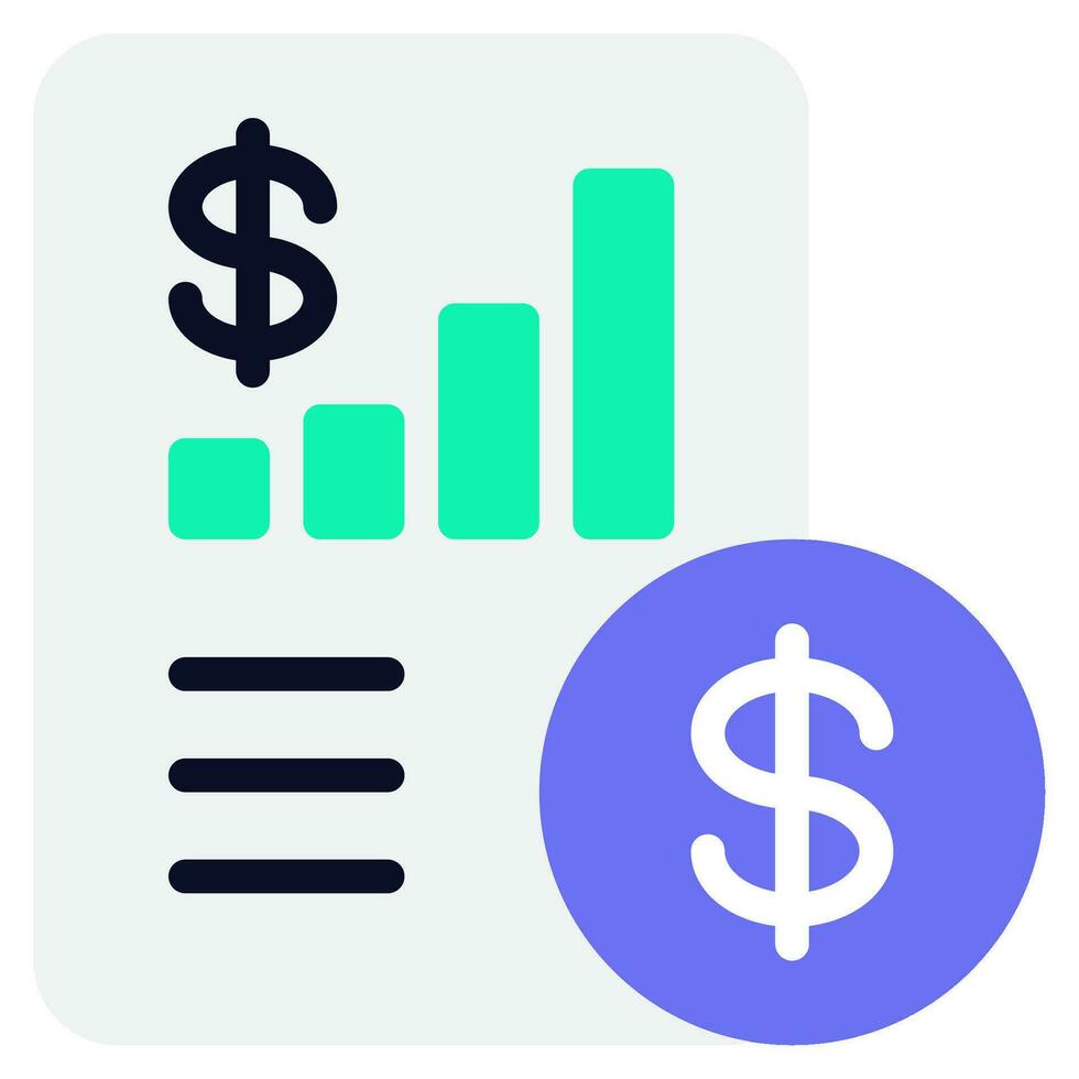 ingresos declaración íconos vector