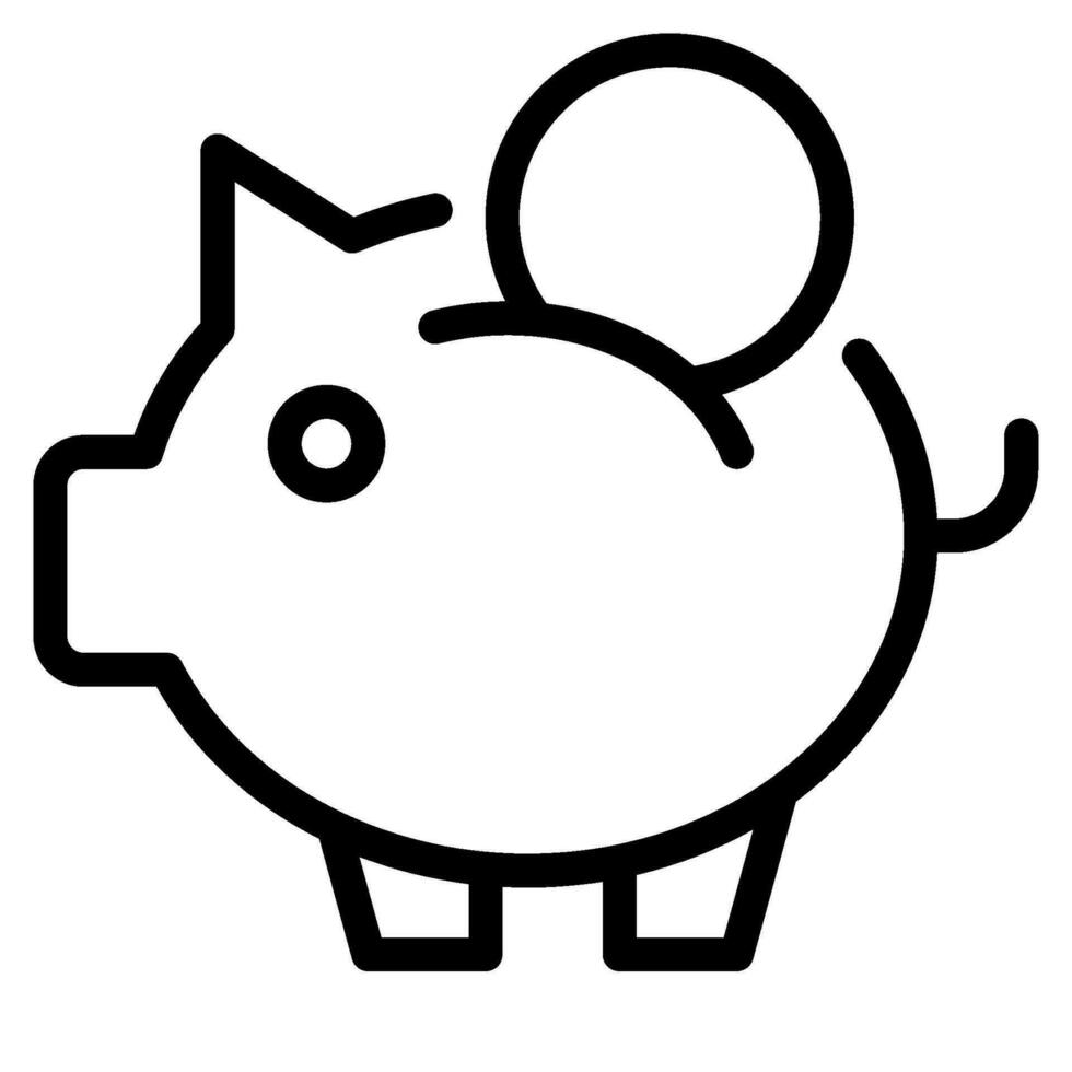 Piggy Bank Icons vector
