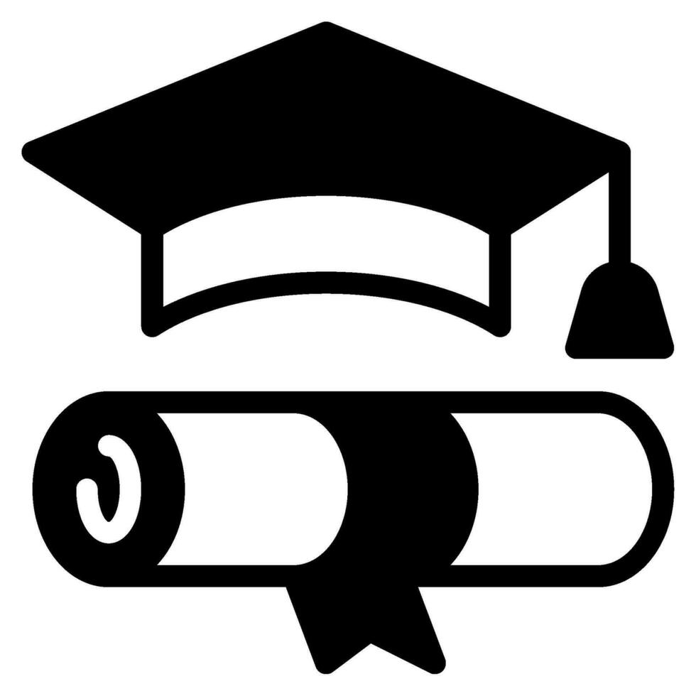graduación gorra icono ilustración vector