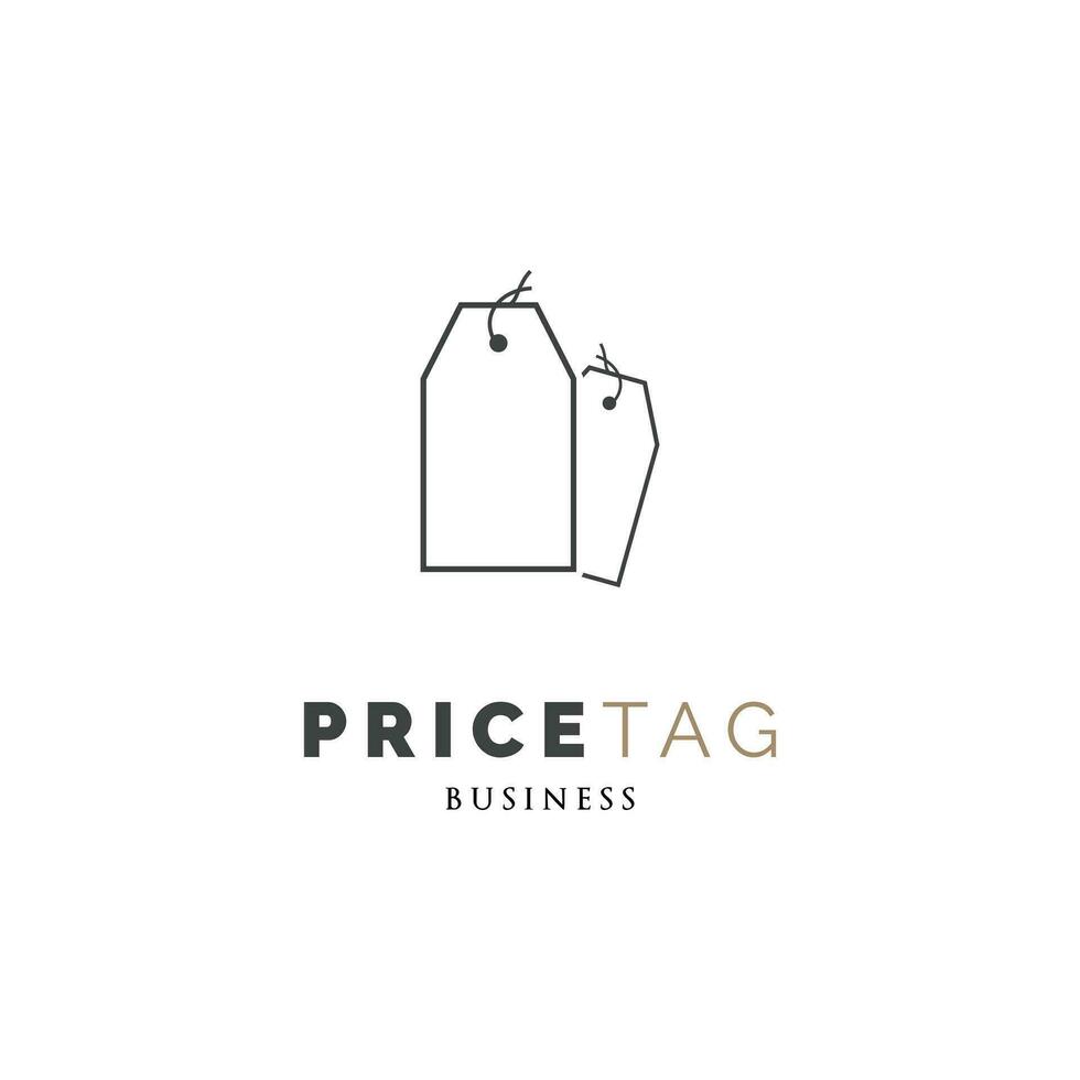 Price Tag or Hang Tag Icon Logo Design Template vector
