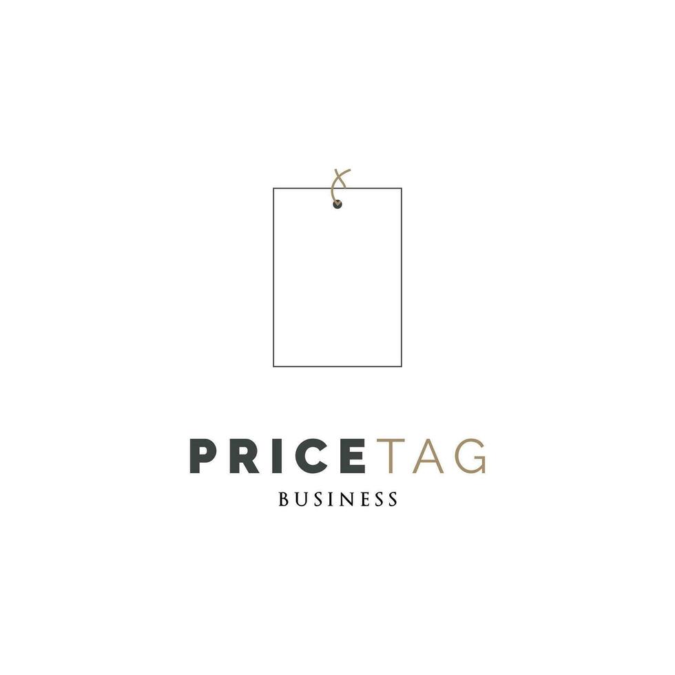 Price Tag or Hang Tag Icon Logo Design Template vector