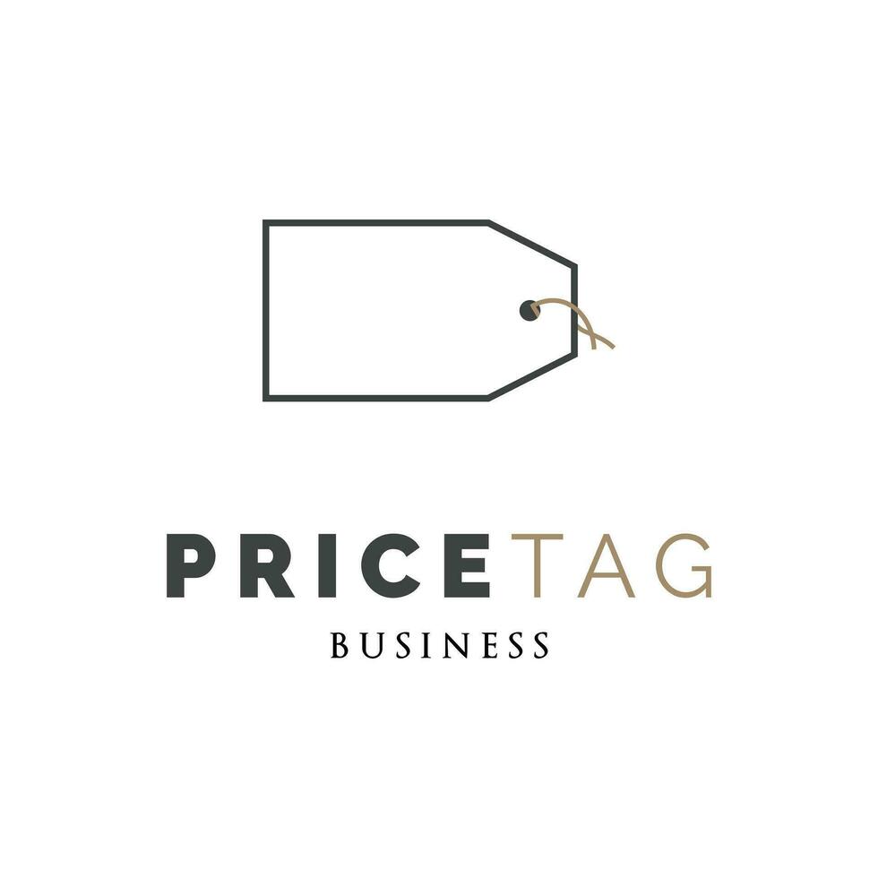 Price Tag or Hang Tag Icon Logo Design Template vector