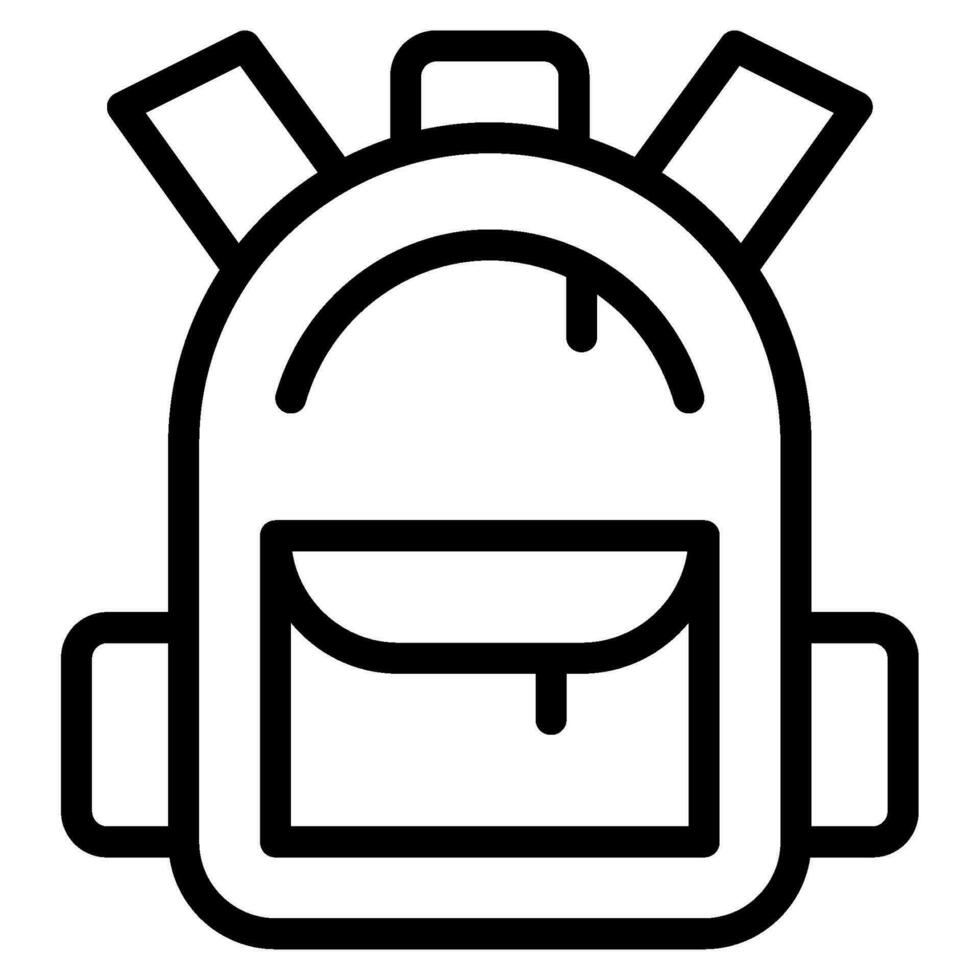 Backpack Icon Illustration vector