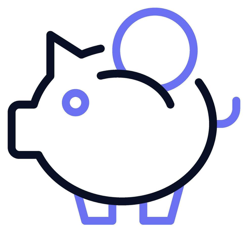 Piggy Bank Icons vector