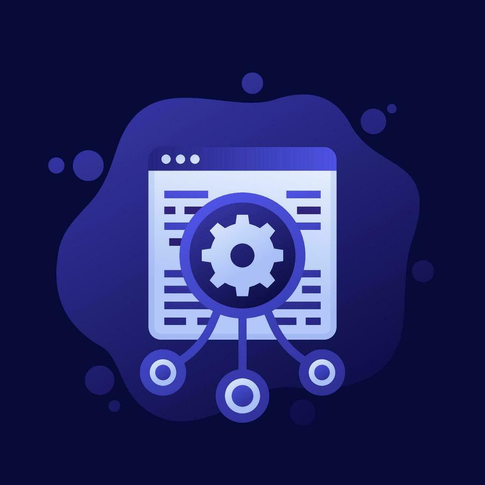 load testing icon, performance test vector design