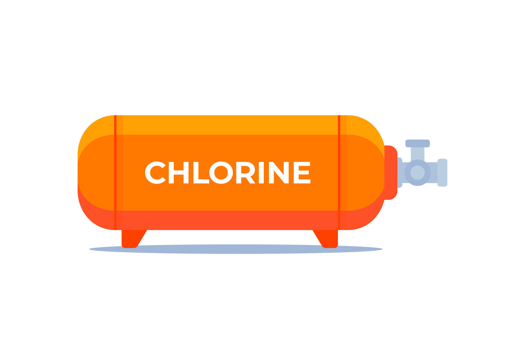 Chlorine gas cylinder or tank, vector 26506442 Vector Art at Vecteezy
