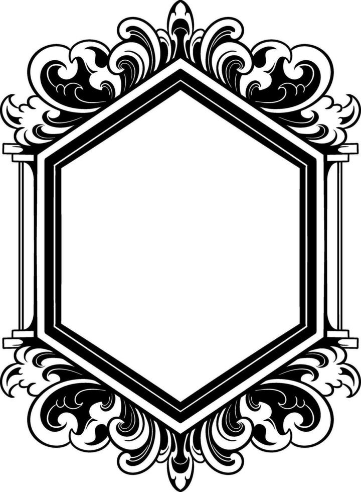 ornament pattern frame line art vector