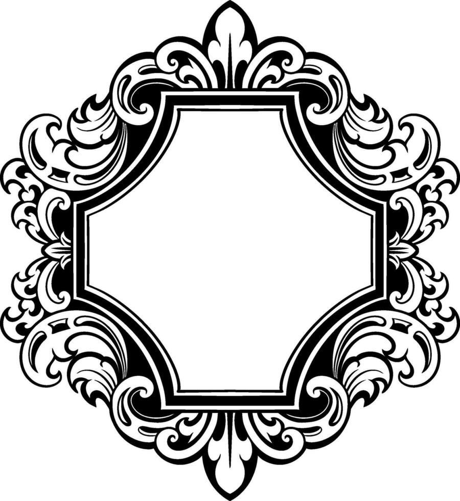 ornament pattern frame line art vector