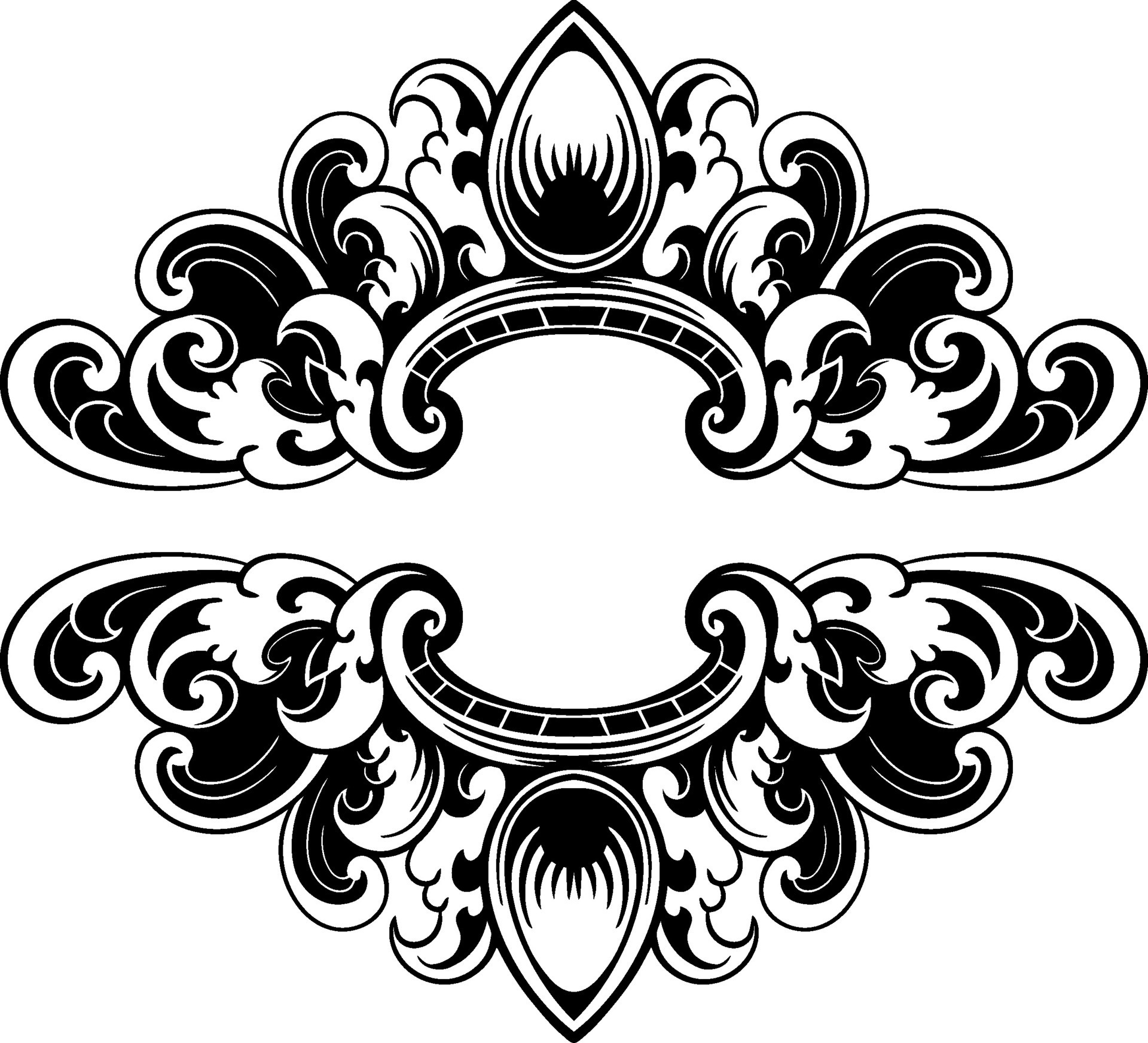 ornament pattern frame line art 26508054 Vector Art at Vecteezy