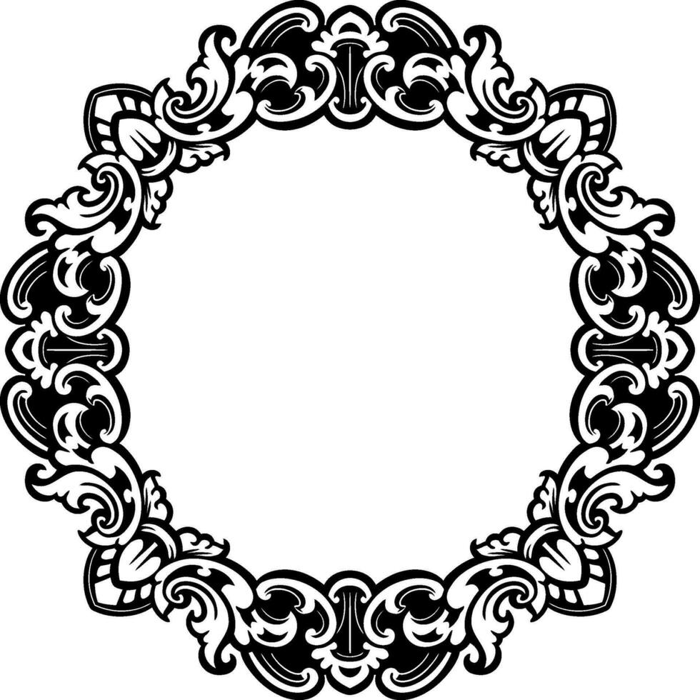 ornament pattern frame line art vector