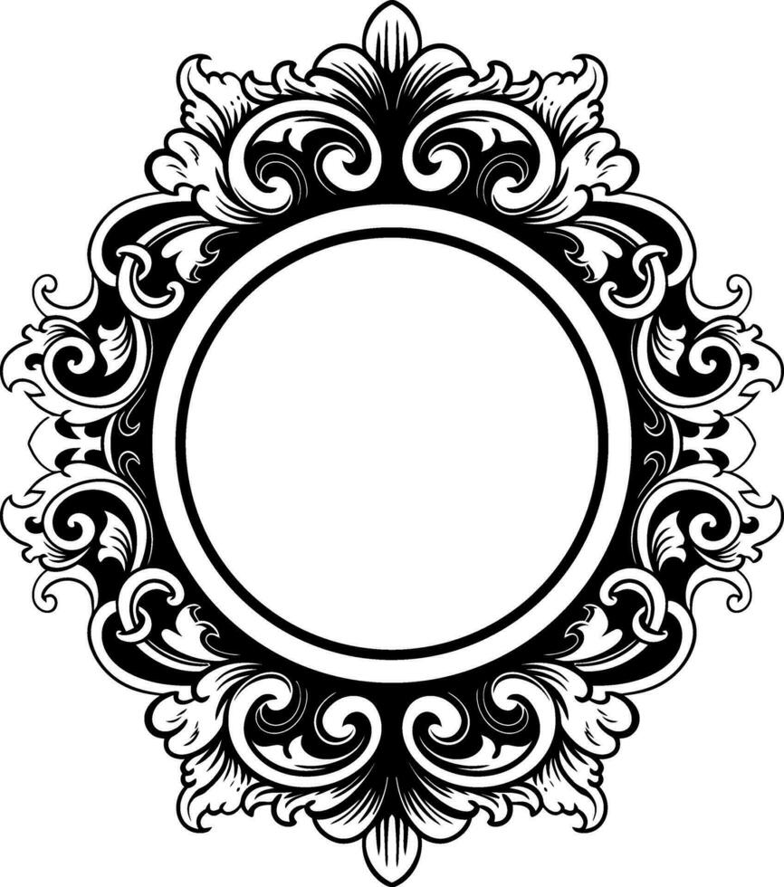 ornament pattern frame line art vector