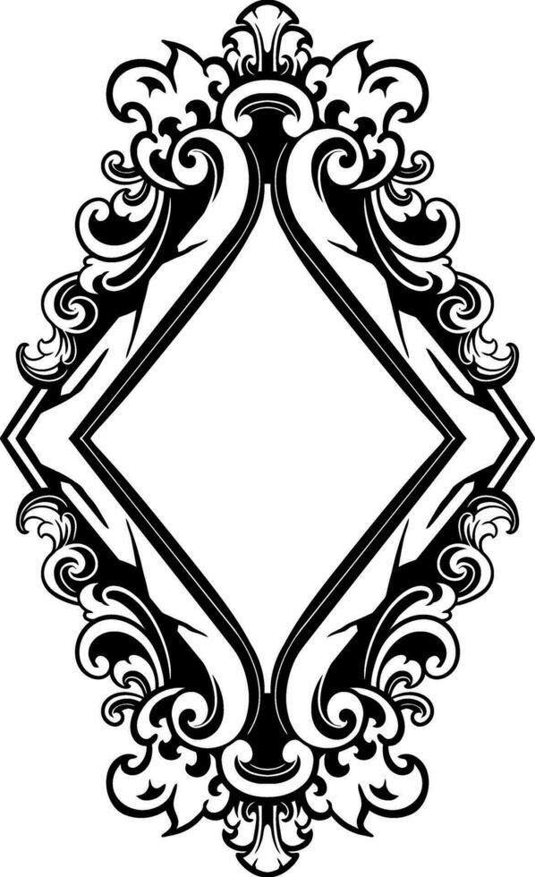 ornament pattern frame line art vector