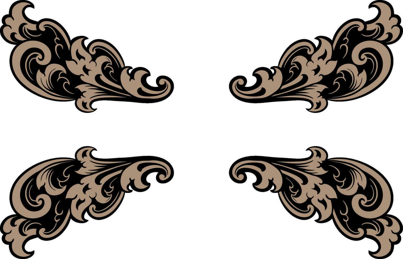ornament pattern frame vector