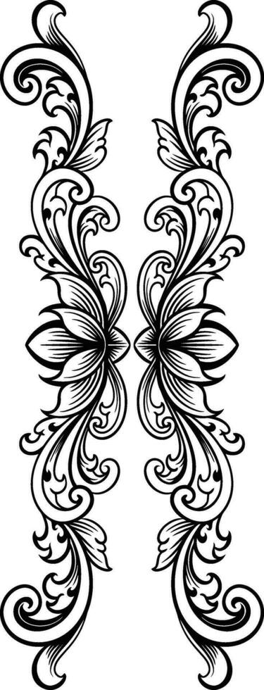ornament pattern frame line art vector