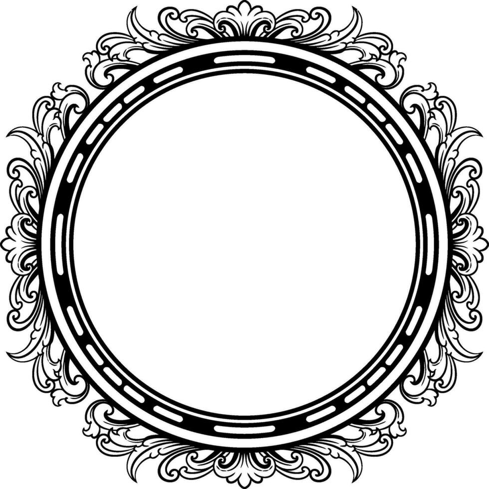 ornament pattern frame line art vector