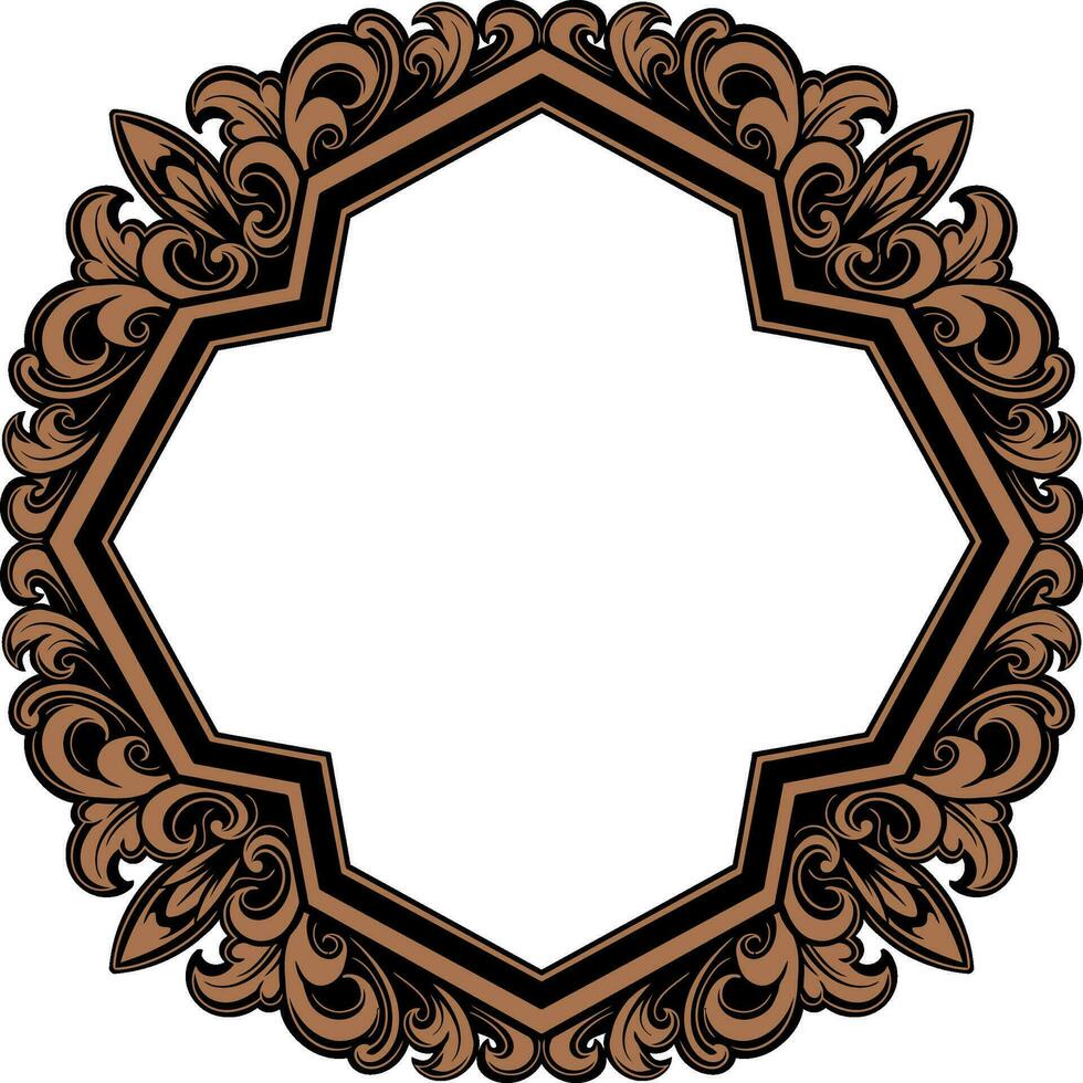 ornament pattern frame vector