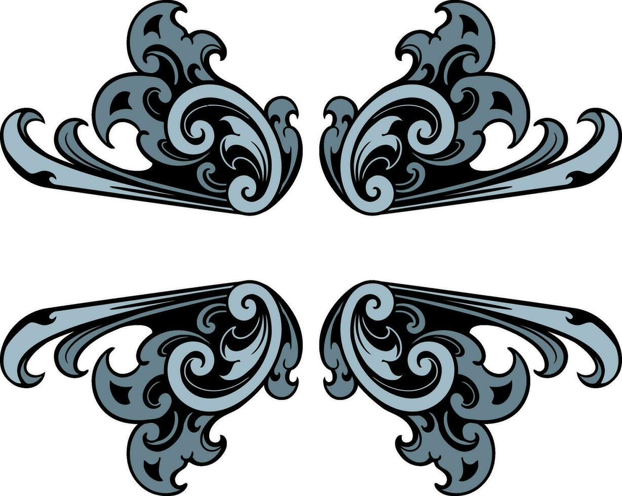 ornament pattern frame vector