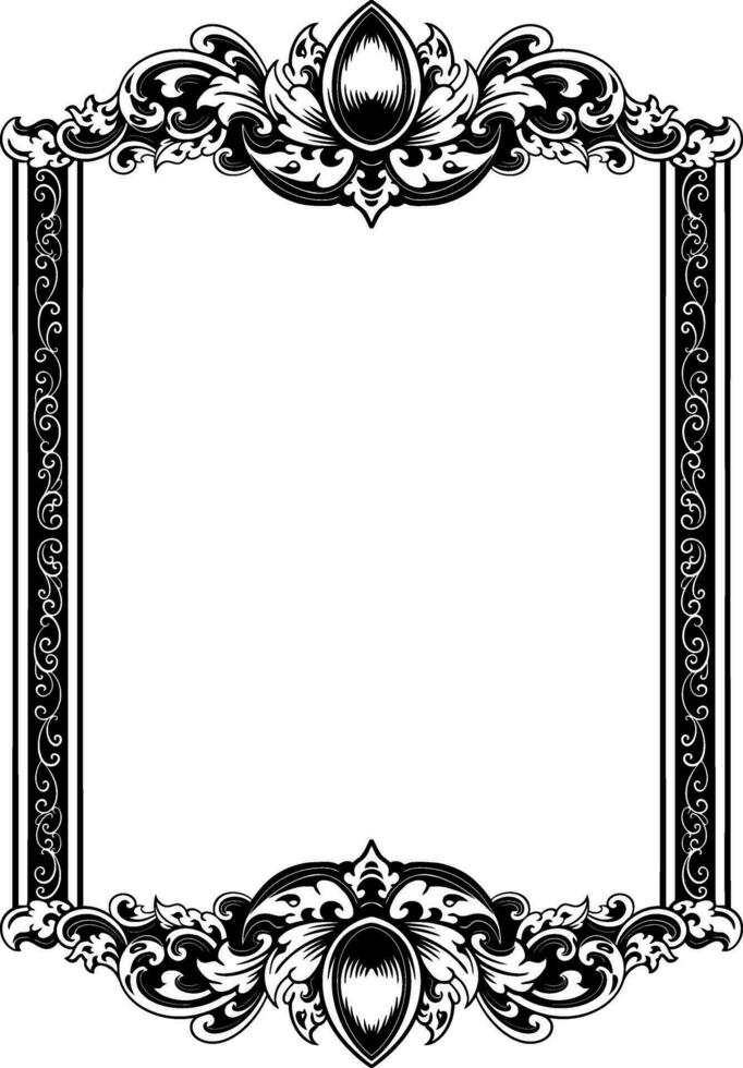 ornament pattern frame line art vector