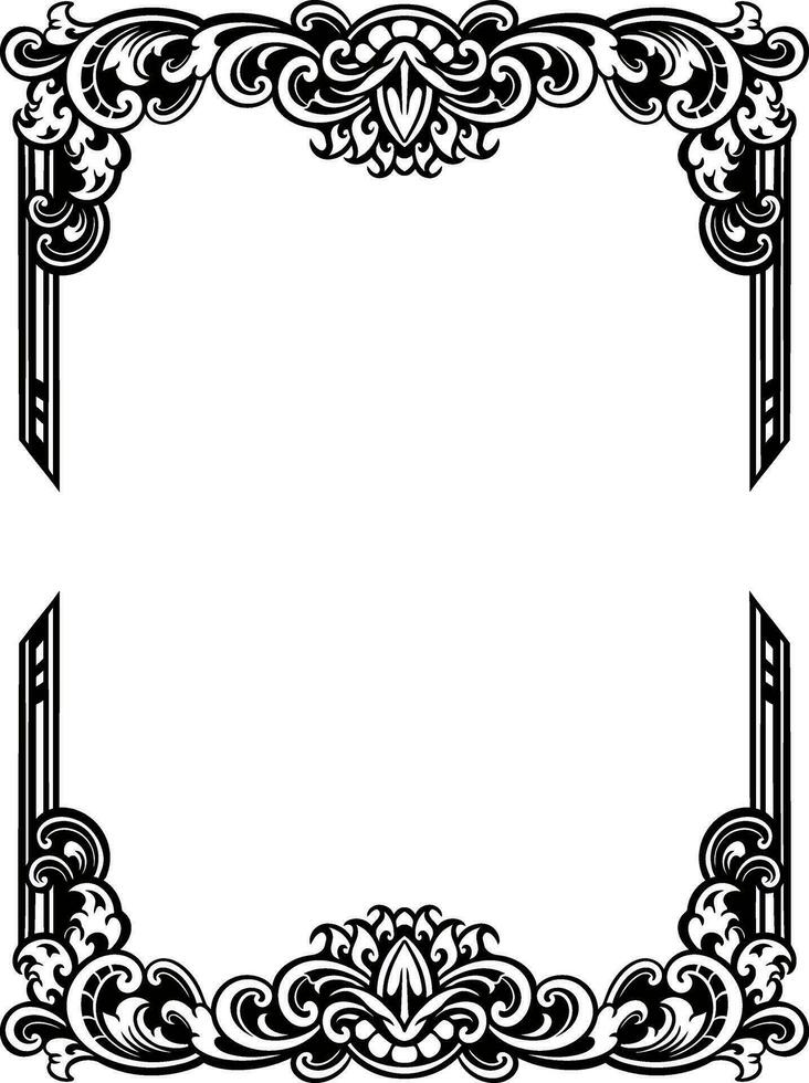 ornament pattern frame line art vector