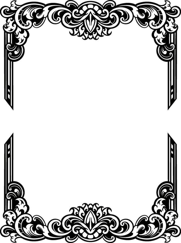 ornament pattern frame line art vector