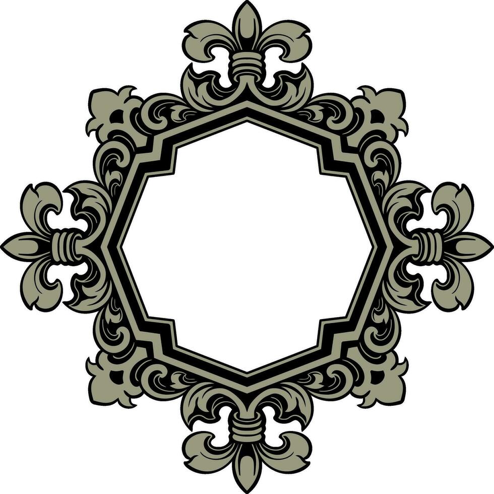 ornament pattern frame vector