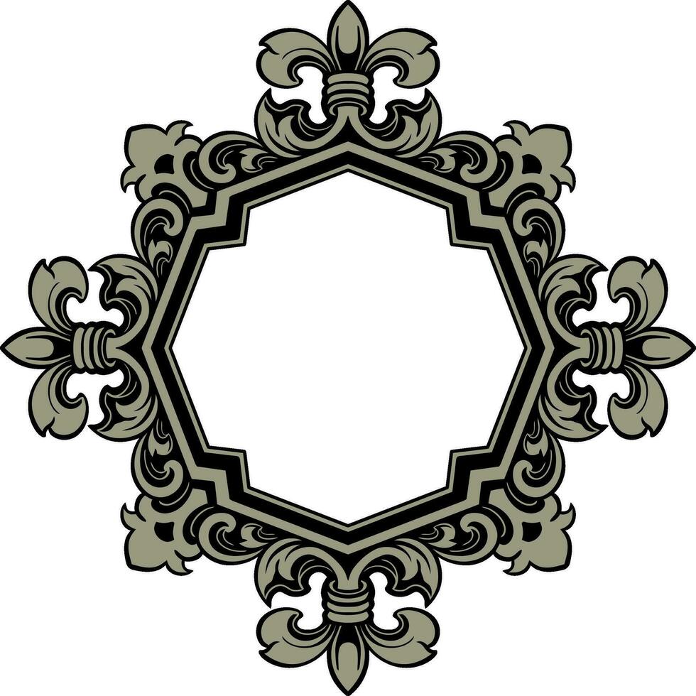 ornament pattern frame vector