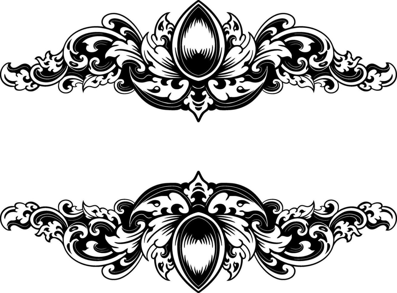 ornament pattern frame line art vector