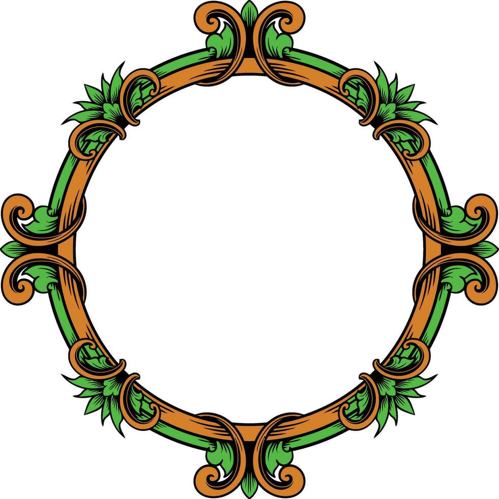 ornament pattern frame vector