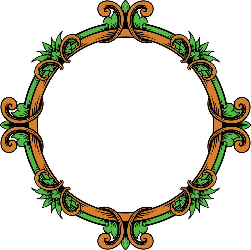 ornament pattern frame vector