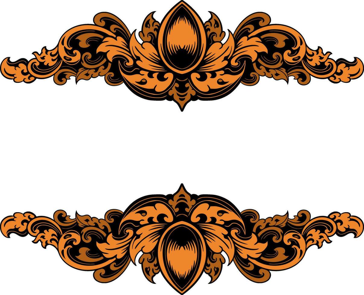 ornament pattern frame vector