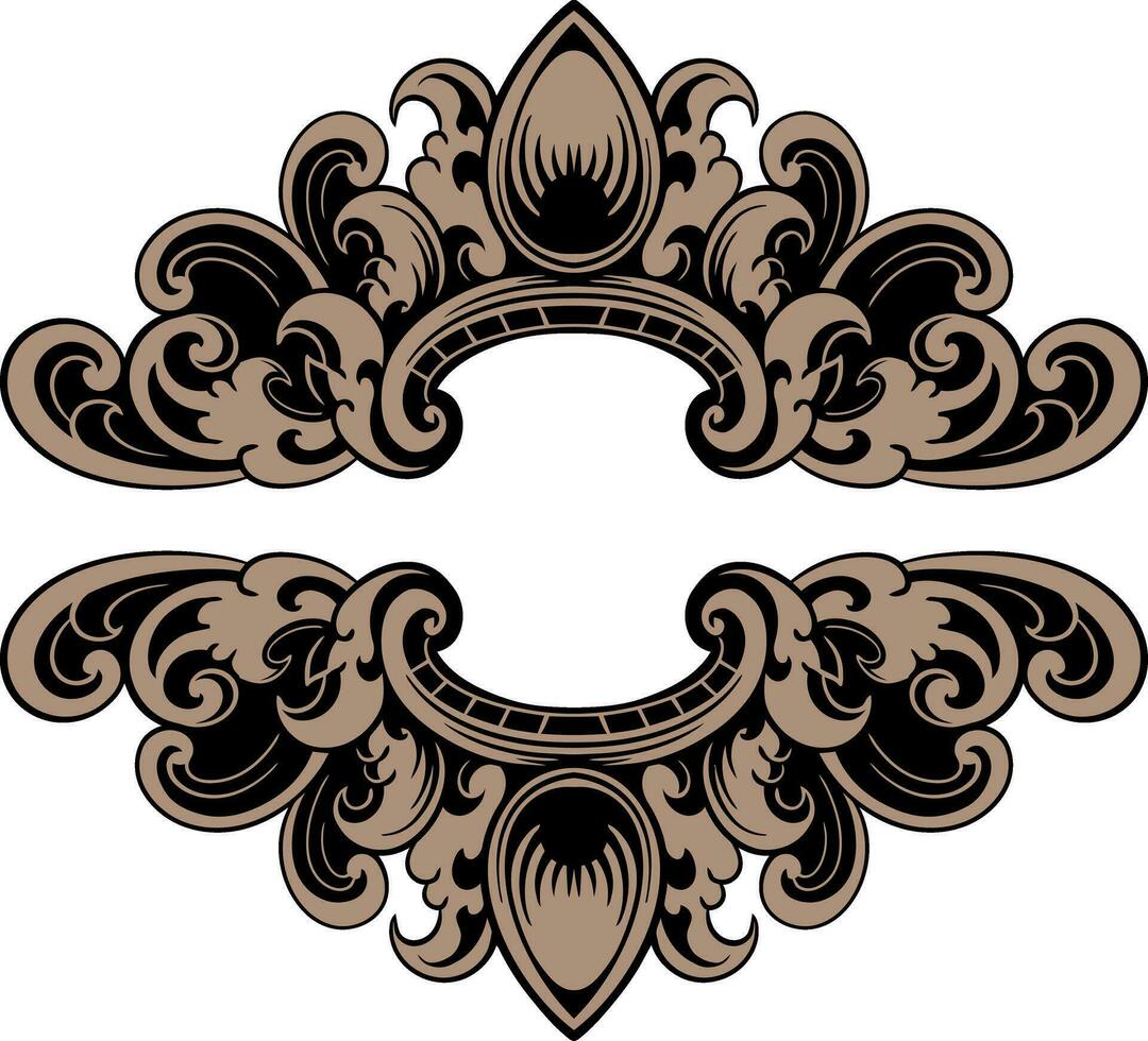 ornament pattern frame vector