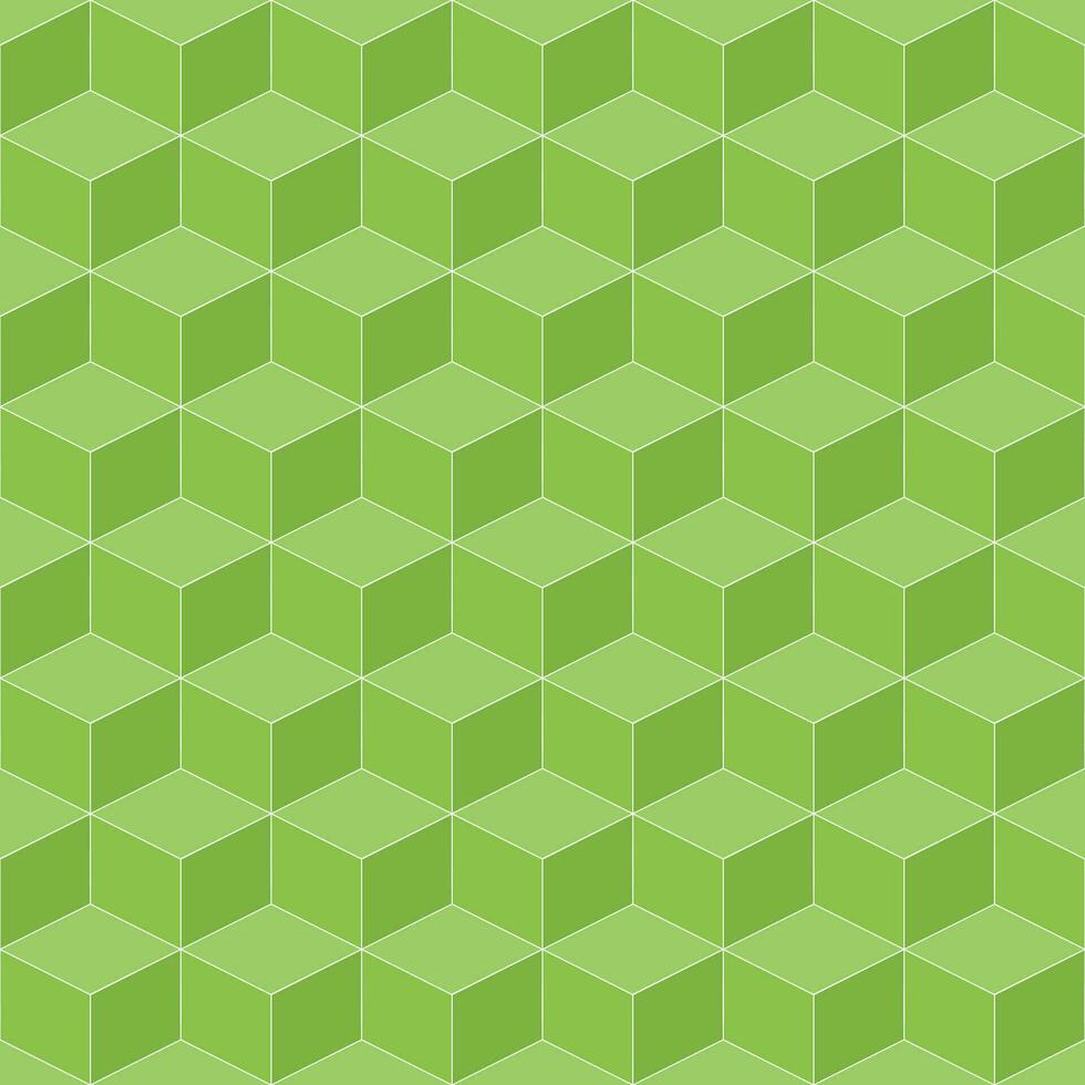 Light green cube pattern. cube vector pattern. cube pattern. Seamless geometric pattern for floor, wrapping paper, backdrop, background, gift card, decorating.