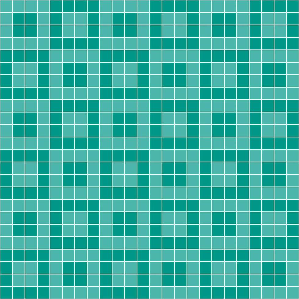 Green tile background, Mosaic tile background, Tile background, Seamless pattern, Mosaic seamless pattern, Mosaic tiles texture or background. Bathroom wall tiles, swimming pool tiles. vector
