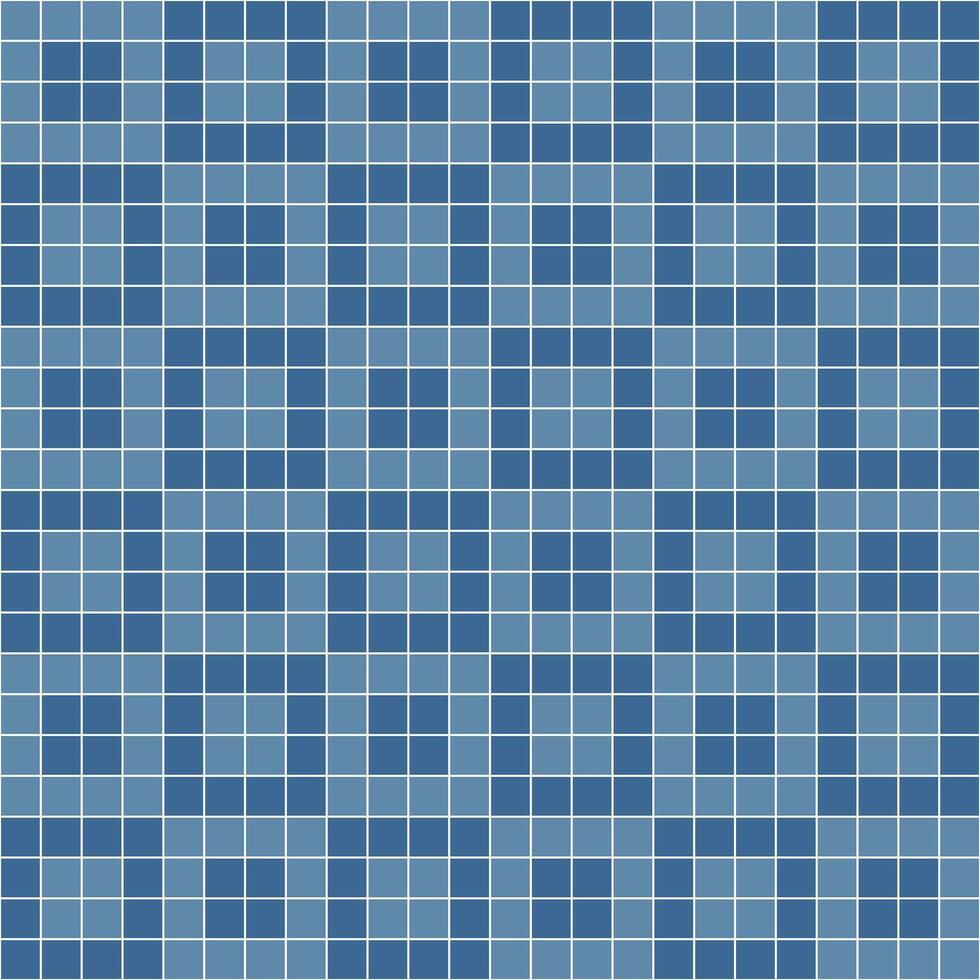 Navy blue tile background, Mosaic tile background, Tile background, Seamless pattern, Mosaic seamless pattern, Mosaic tiles texture or background. Bathroom wall tiles, swimming pool tiles. vector