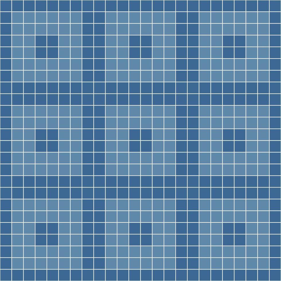 Navy blue tile background, Mosaic tile background, Tile background, Seamless pattern, Mosaic seamless pattern, Mosaic tiles texture or background. Bathroom wall tiles, swimming pool tiles. vector